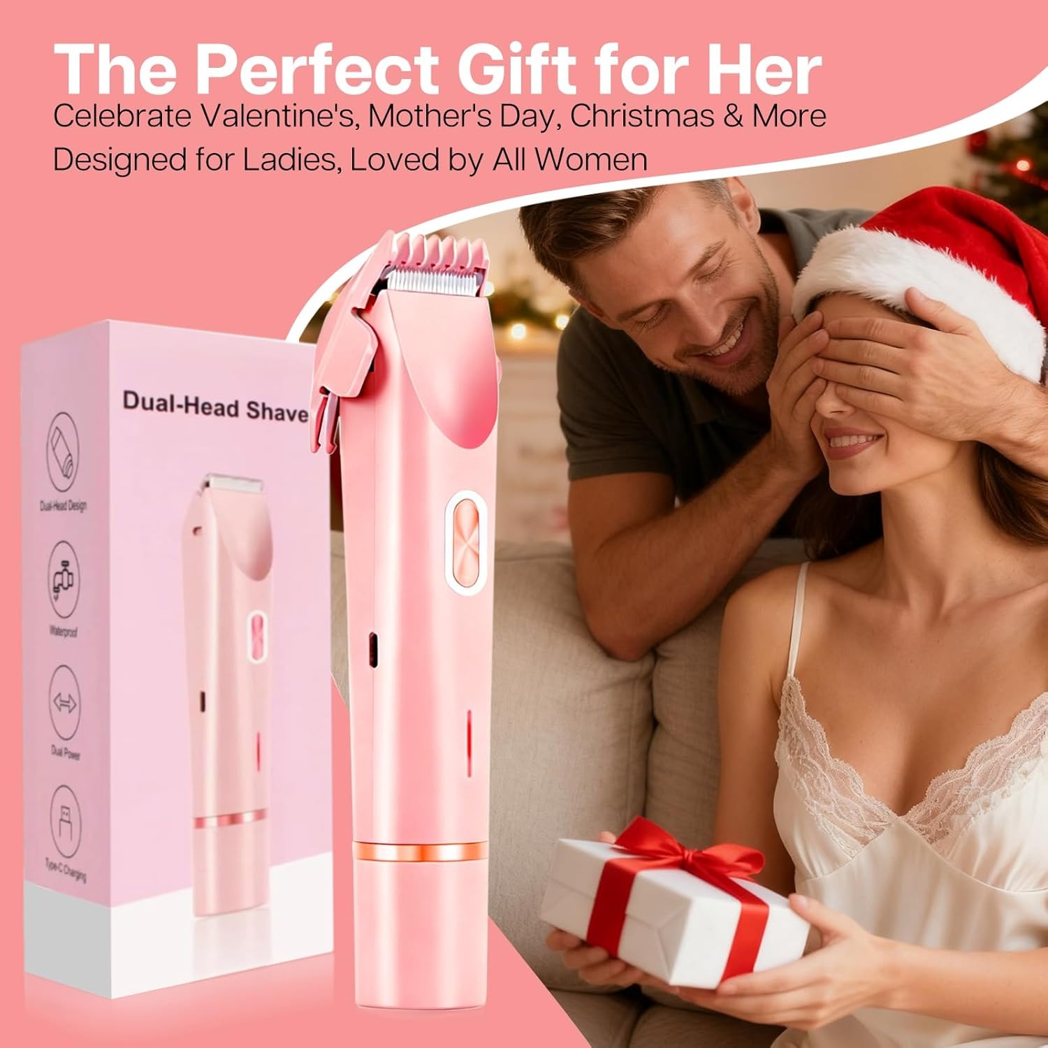 2-in-1 Painless Bikini Hair Trimmer