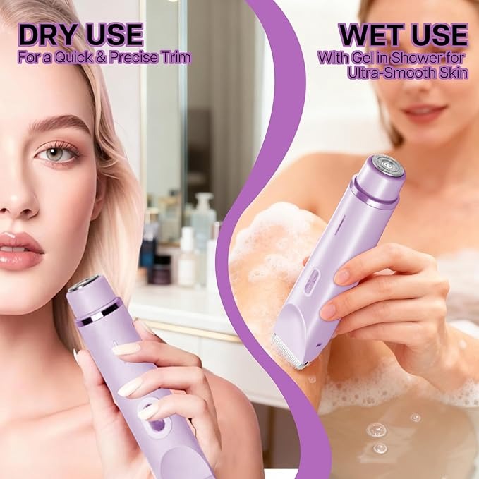 2-in-1 Painless Bikini Hair Trimmer