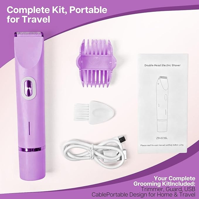 2-in-1 Painless Bikini Hair Trimmer