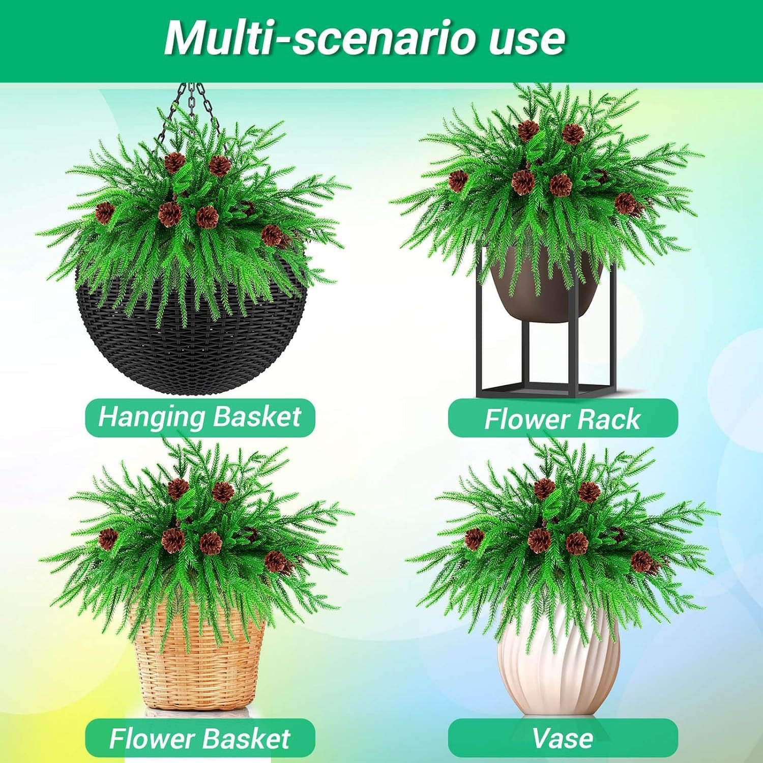 🔥The Best Holiday Greenery - Realistic Norfolk Pine Stems