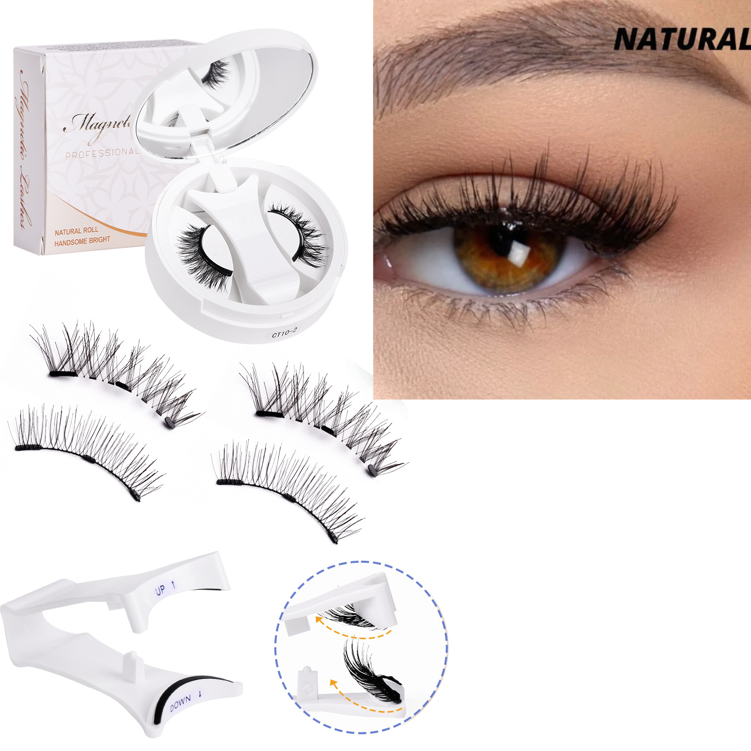 🔥Buy 1 Get 1 Free 🎊 Reusable Magnetic Eyelashes