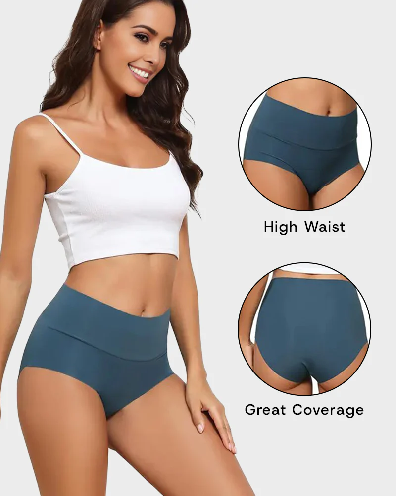 Seamless High-Waist No Show Comfort Panties