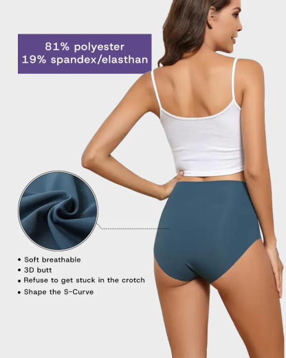 Seamless High-Waist No Show Comfort Panties
