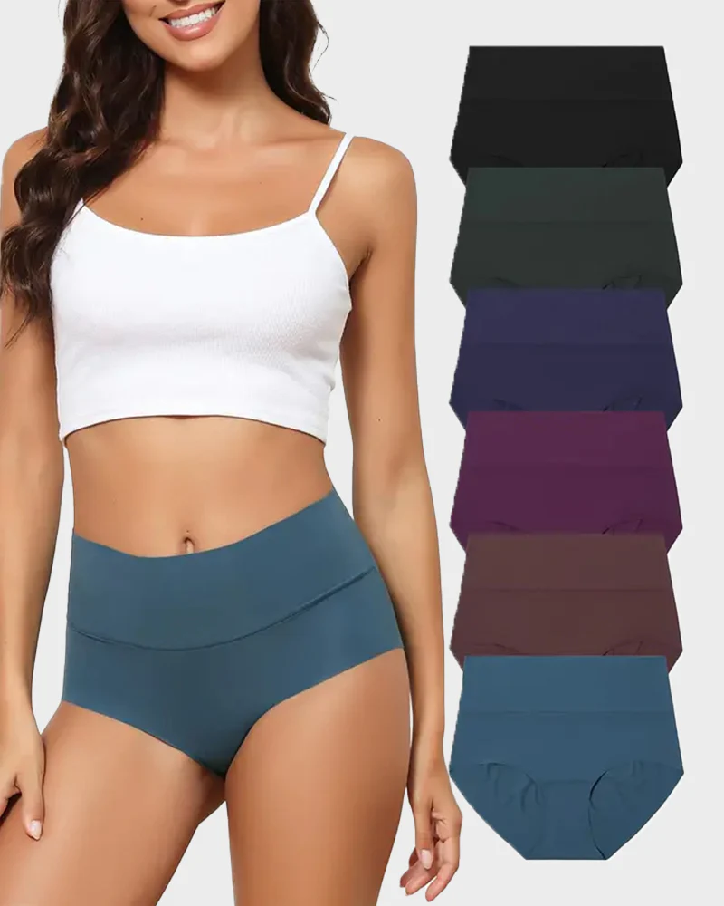 Seamless High-Waist No Show Comfort Panties