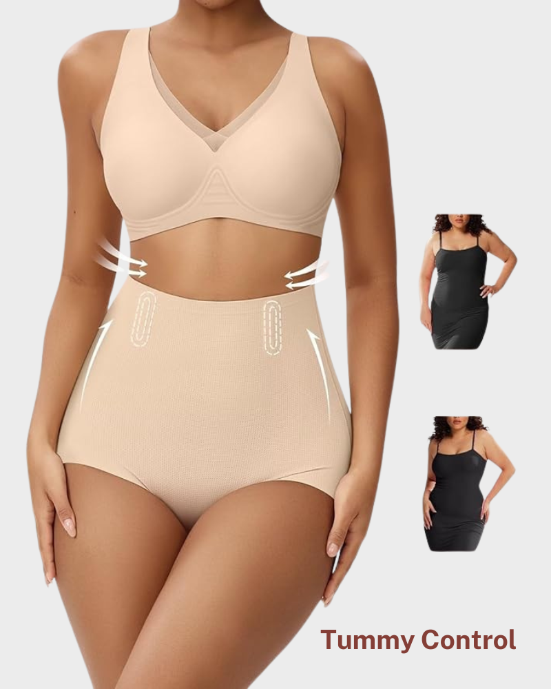 Seamless High-Waisted Tummy Control Shaping Panty