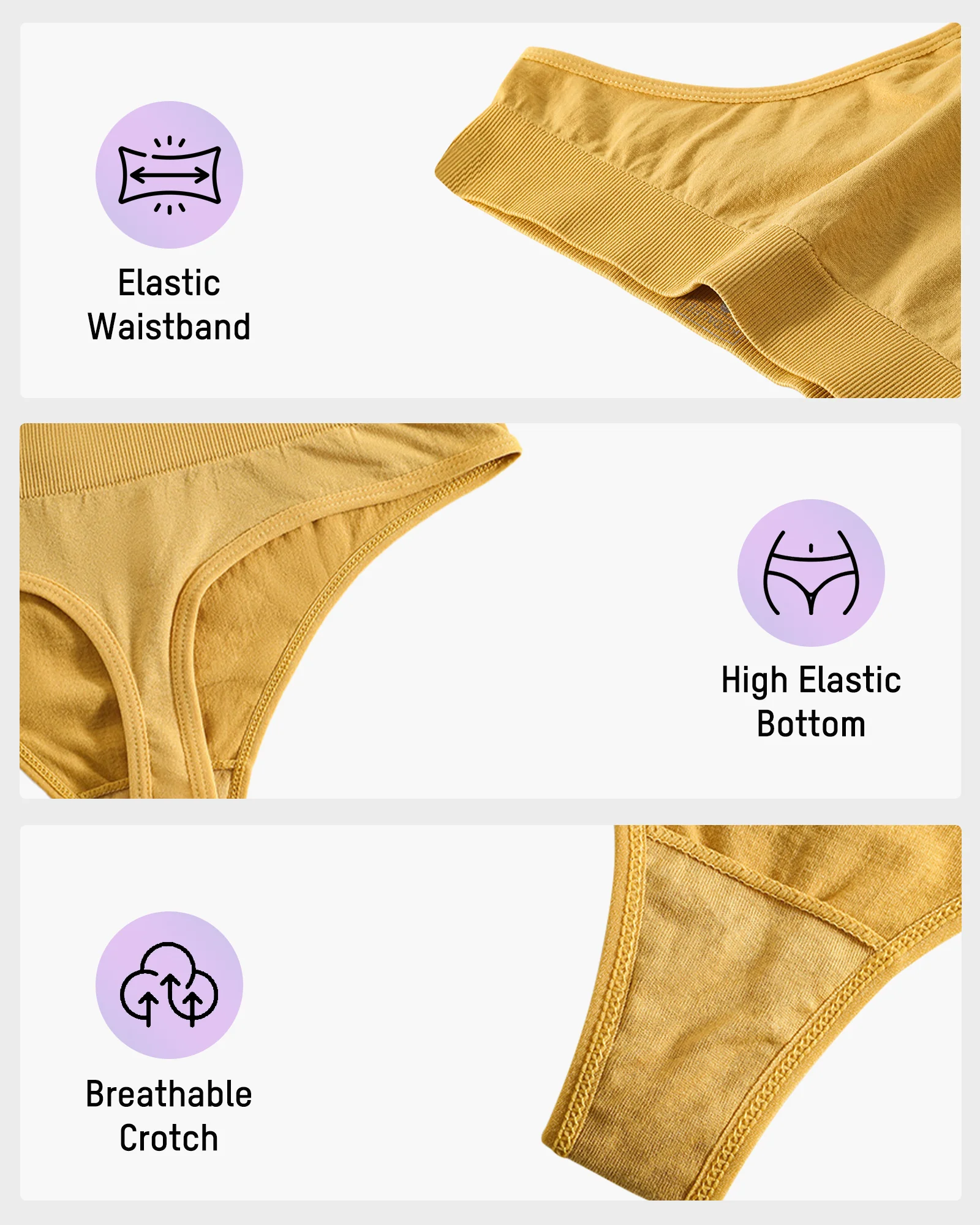 Comfort Seamless Sport Thong Panties