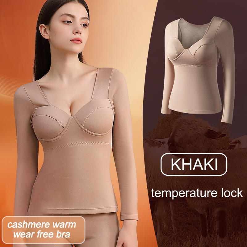 Square Neck Thermal Chest Pad Underwear