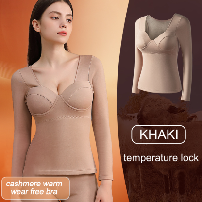 Square Neck Thermal Chest Pad Underwear