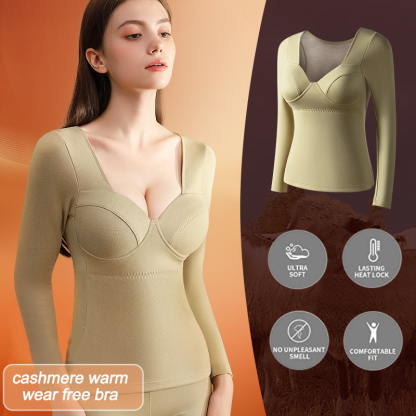 Square Neck Thermal Chest Pad Underwear