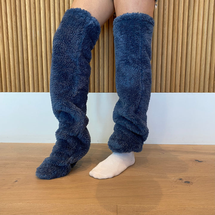 Fuzzy Legs Sock Slipper