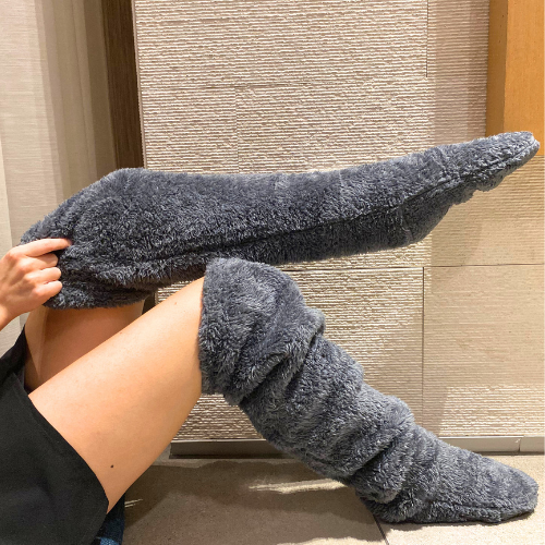 Fuzzy Legs Sock Slipper