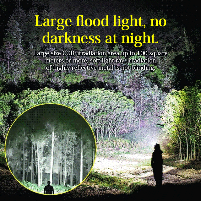 Wave to Light Up—Hands-Free! 🖐️💡230° Wide View: Night into Day! 🔦✨Pro-grade COB light with White & Red modes. Ideal for running, camping, or repairs. ⏳🏃‍♂️