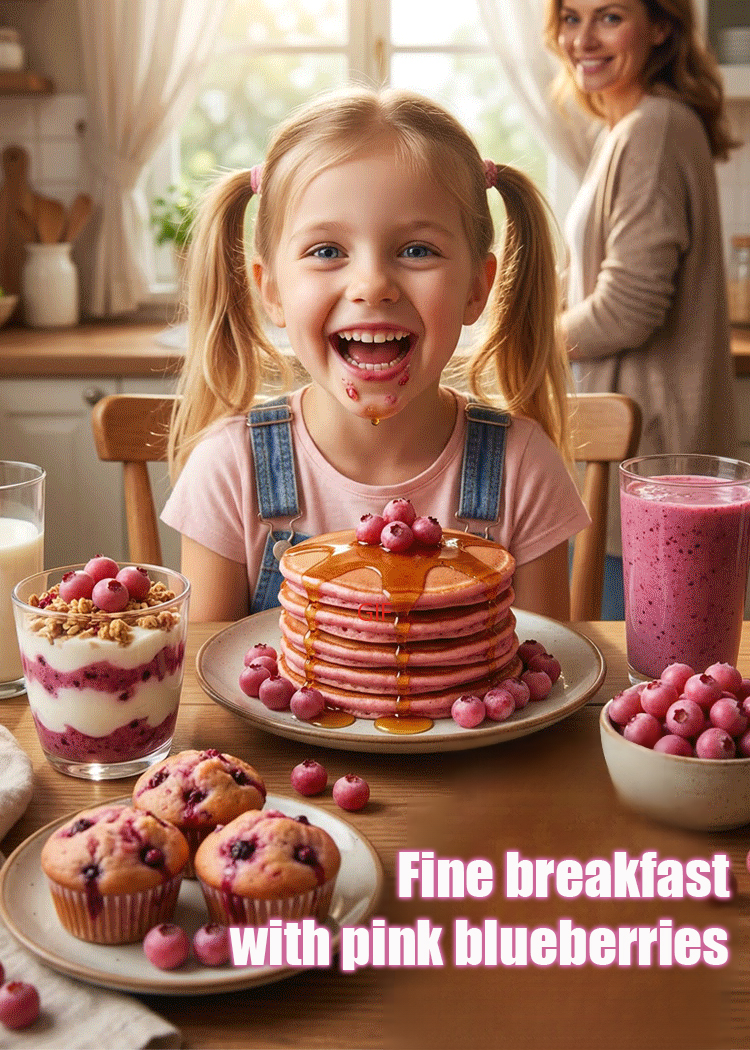 Rare Pink Berries: Sweeter Than Candy! 🍬🍓Grow Stunning Pink Blueberries at Home! 🏡💖Get 3000 Pink Berry Seeds for Just $52! 💰🚀