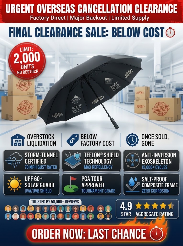 [Resistant to Force 10 Winds] Extra Large Thickened Windproof Folding Umbrella