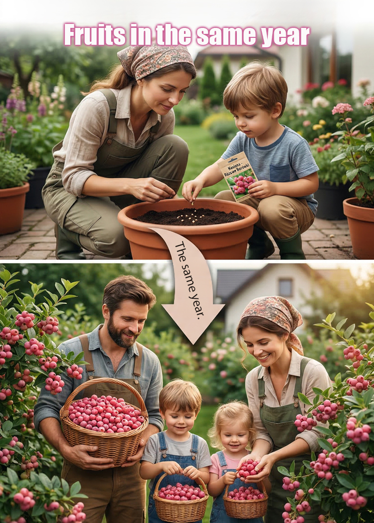 Rare Pink Berries: Sweeter Than Candy! 🍬🍓Grow Stunning Pink Blueberries at Home! 🏡💖Get 3000 Pink Berry Seeds for Just $52! 💰🚀