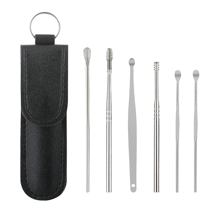 6 Precision Tools✨6-piece Stainless Steel Ear Scoop Set👂ASMR For Your Ears: Redefining the New Standard of Ear Canal Cleaning.