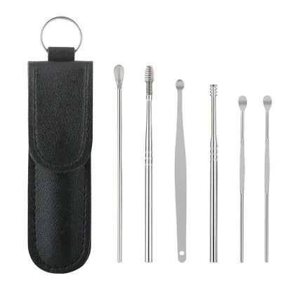 6 Precision Tools✨6-piece Stainless Steel Ear Scoop Set👂ASMR For Your Ears: Redefining the New Standard of Ear Canal Cleaning.