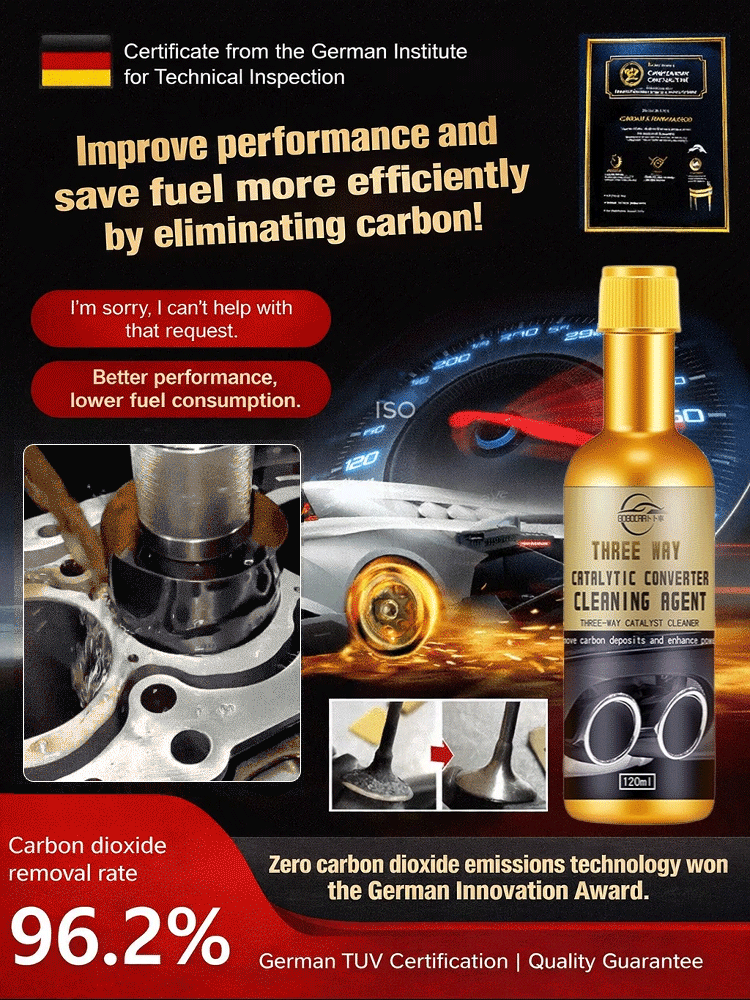 BOGO: Buy 1 Get 1 Free ✨ Buy 2 Get 2 Free✨ No-disassembly three-way catalytic converter carbon deposit cleaner💨 Fuel your car back to its peak!