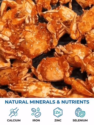 Spicy Sea Crab Snacks - High in Protein, Low in Sodium🌶️ Spicy & Crispy – Shell So Crunchy, Meat So Tender, You'll Lick Your Fingers🦀 Premium Baby Crabs – Secret Braised Recipe, Flavor Infused to the Bone🎉 Perfect for Binge-Watching & Parties 