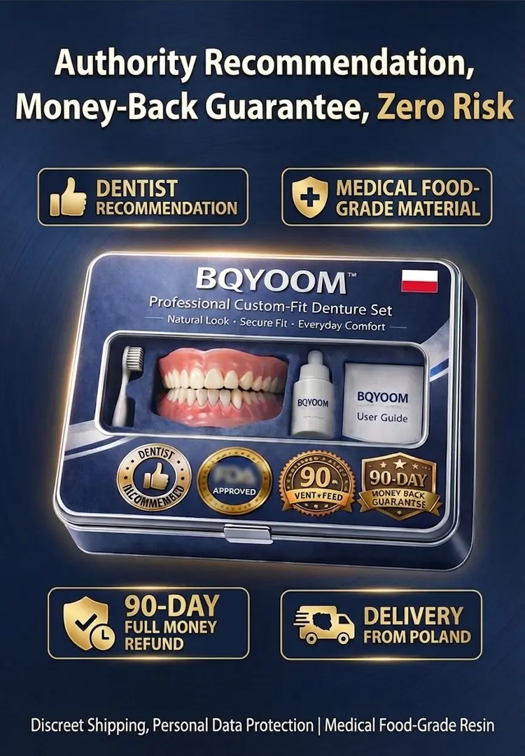 【BUY 1 GET 1 FREE】Professional Medical-Grade Adaptive Dentures – Eat Ribs Confidently & No Dentist Needed – 90-Day Guarantee!