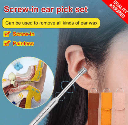 6 Precision Tools✨6-piece Stainless Steel Ear Scoop Set👂ASMR For Your Ears: Redefining the New Standard of Ear Canal Cleaning.