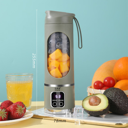 2X Faster Than Regular Blenders! USB Fast-Charge for 15+ Cups ⚡High-End Steel & Leak-Proof. Carry a 5-Star Juice Bar in Your Bag 👜our Mobile Energy Station! 450ml Capacity for Gym or Travel 🏃‍♂️