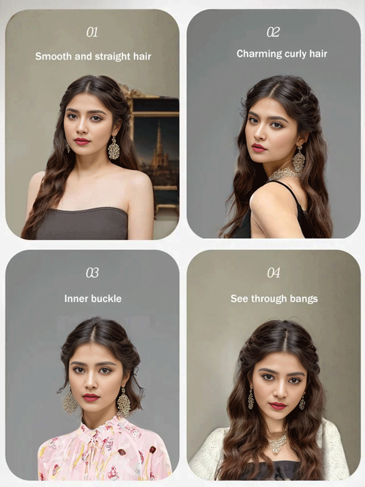 Heats to 200°C in 30 seconds⚡Perfect Hair Anywhere, Anytime🎨Straight and curly dual-purpose curling rod🔥 Ceramic coated plates – negative ions for smooth, shiny hair