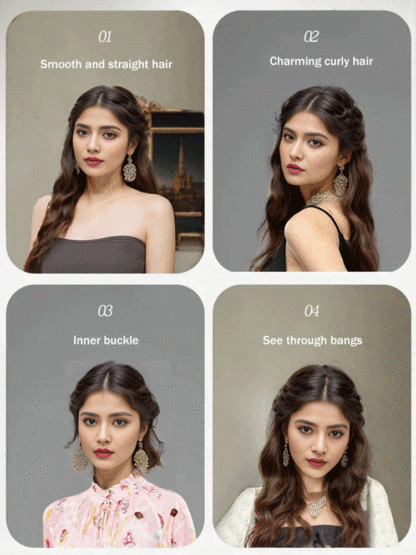 Heats to 200°C in 30 seconds⚡Perfect Hair Anywhere, Anytime🎨Straight and curly dual-purpose curling rod🔥 Ceramic coated plates – negative ions for smooth, shiny hair