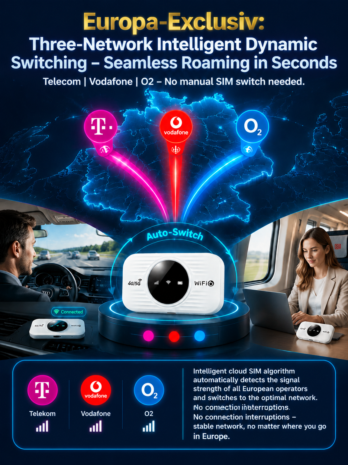 Portable WiFi 6 Mobile MiFi | 500 Mbps High-Speed 0 Monthly Fee Device | 30-Day Standby & Connect 16 Devices | Clearout Price Deal!