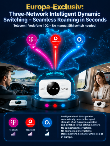 Portable WiFi 6 Mobile MiFi | 500 Mbps High-Speed 0 Monthly Fee Device | 30-Day Standby & Connect 16 Devices | Clearout Price Deal!
