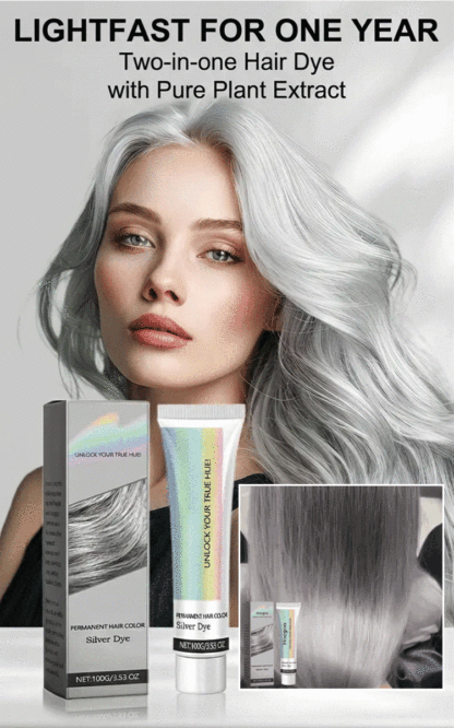 Buy 1 get 1 free🔥Buy 2 get 2 free🔥[One Year Long, Colorfast] Pure Plant Extract 2-in-1 Natural Hair Dye🌱  Plant-Based – Dye Your Hair Like a Treatment📅 No Fading for a Year – Say Goodbye to Frequent Touch-Ups🧴 2-in-1 Color & Care