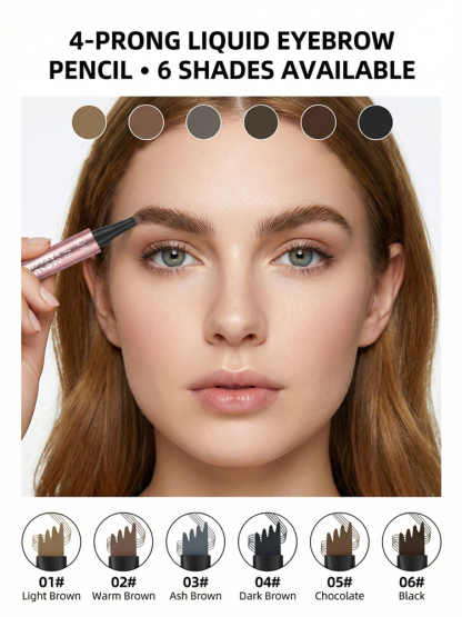 Buy 3 Get 3 FREE!📉Skip the Microblading! Get Natural Hair-Like Strokes in 5 Seconds ✨24H Gym-Proof Power! Your Brows Stay Perfect Even Under Sweat 💦Beginner-Friendly 4-Tip Pen. Professional Brows with Zero Effort ✍️