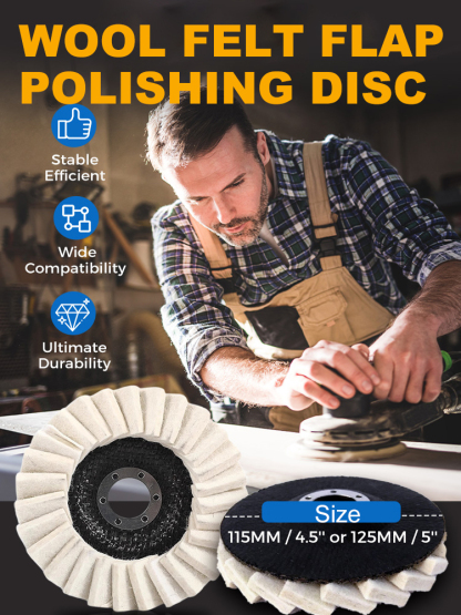 Restore the Shine 💎High-density fleece louvre wheel✨ One Touch for Instant Brilliance—Bring a High-Gloss Radiance to Every Inch of Metal.