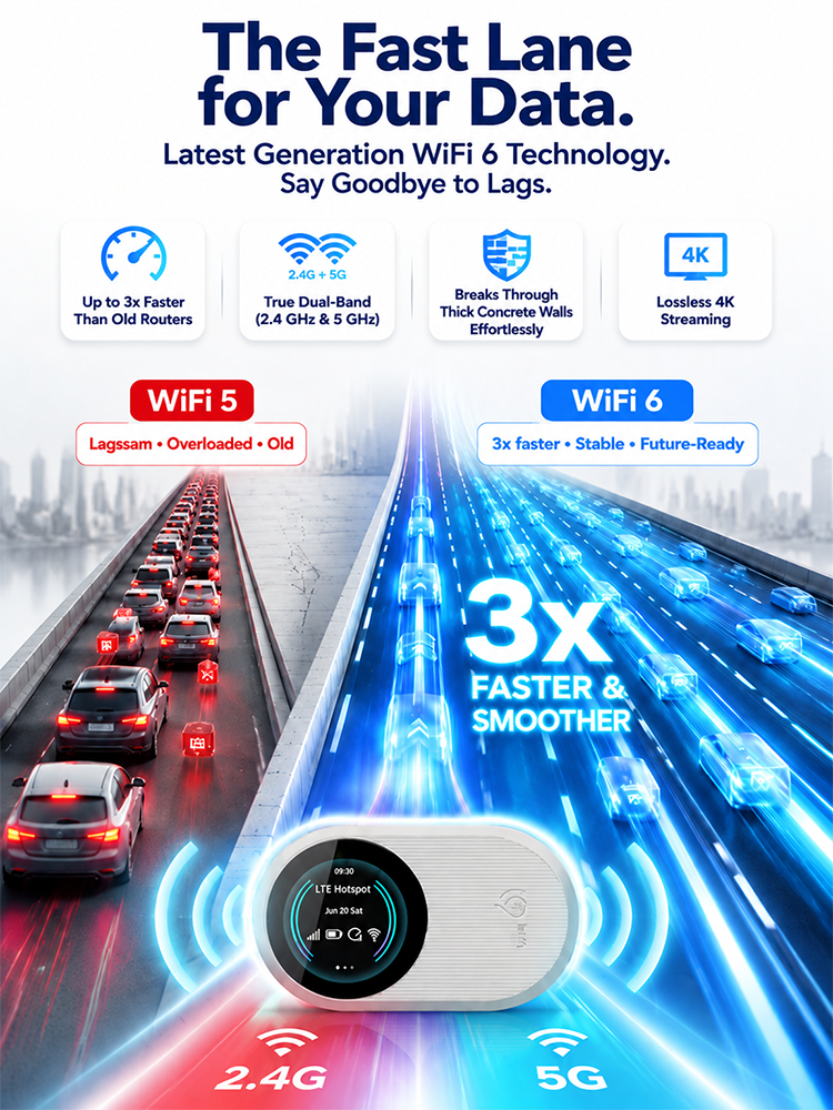 M10 Pro High-Speed Wireless Travel Router | 500 MB/s Satellite-Level Qualcomm Chip & 30+ Devices Connection | Limited Flash Sale: No More 24-Month Contracts!