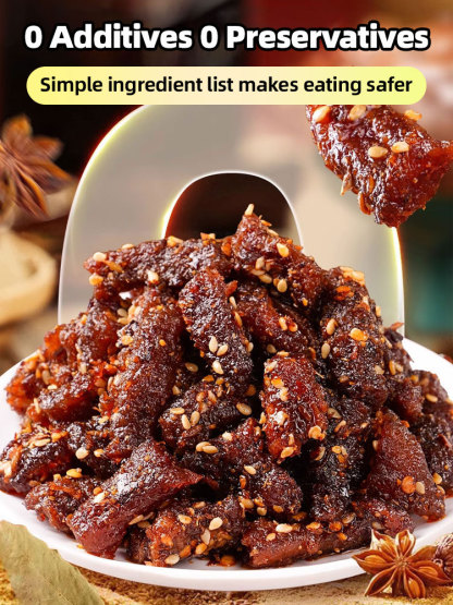 Selected Premium Grassland Beef 🌾Inner Mongolia grassland specialty: air-dried beef tendons🔥 Naturally air-dried to seal in the rich, authentic beef flavor.