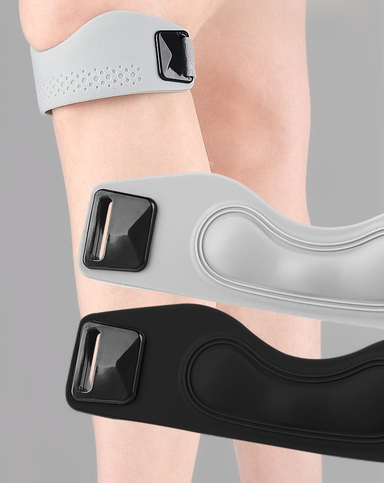 Sports knee pad with bidirectional adjustment for secure fit