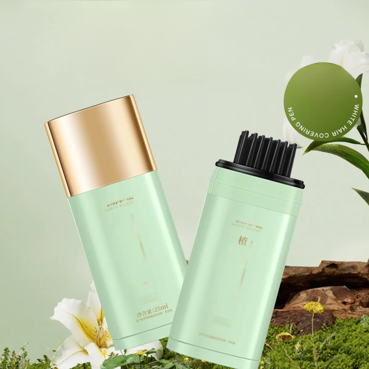 ✨ Simply brush to color, cover white hair wherever you need ✨ Special film-forming technology ensures no fading