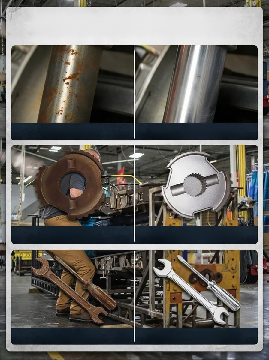 🚀 Instantly restore rust to a shiny finish! 💪Removes 10 years' worth of rust in 3 seconds! Easy to use with just a spray, without damaging the material.