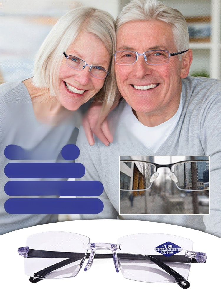 Stop Switching Glasses! 🛑4K Clarity for Your Eyes! 👓One Pair for Everything! ✨HD Auto-Zoom Progressive Glasses【+1.0~+7.0 prescription】