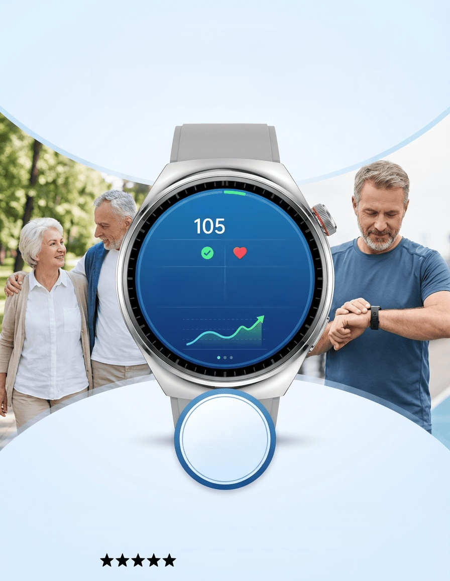 【Recommended by MDs!】The Newest Smart Health Watch！US Technology: 10 Years Ahead of China！