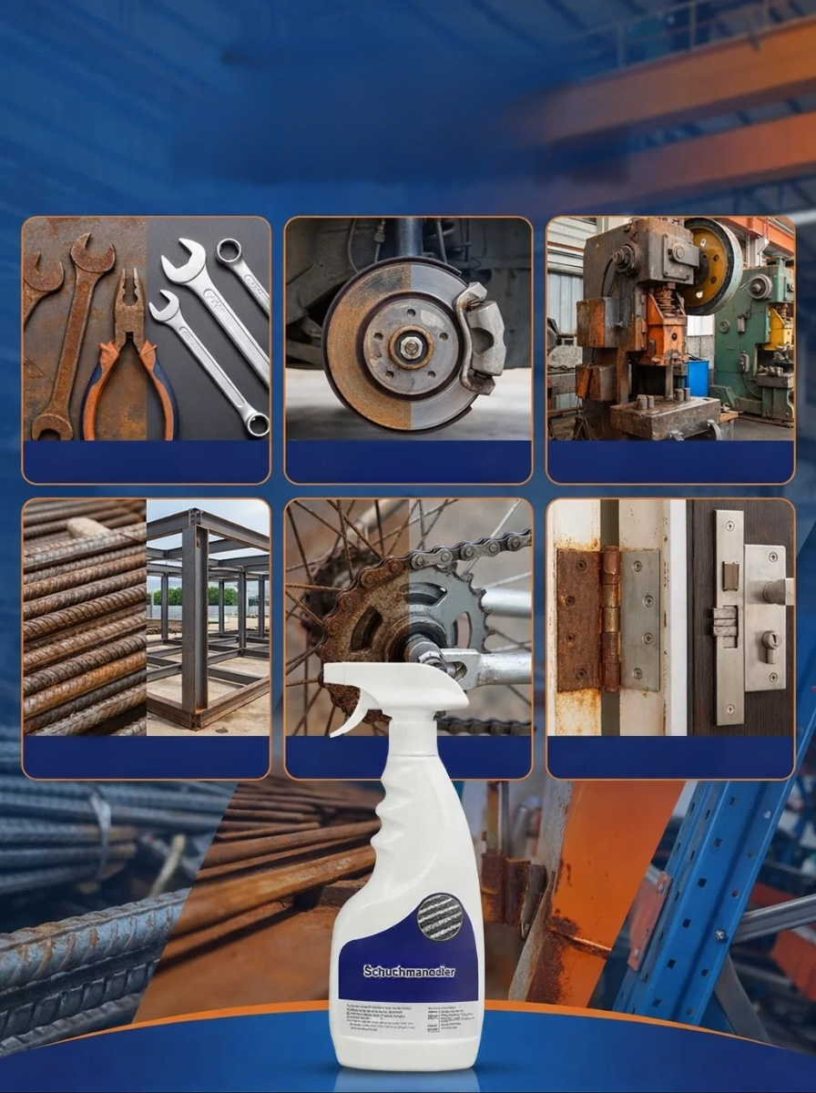 🚀 Instantly restore rust to a shiny finish! 💪Removes 10 years' worth of rust in 3 seconds! Easy to use with just a spray, without damaging the material.