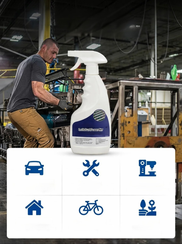 🚀 Instantly restore rust to a shiny finish! 💪Removes 10 years' worth of rust in 3 seconds! Easy to use with just a spray, without damaging the material.