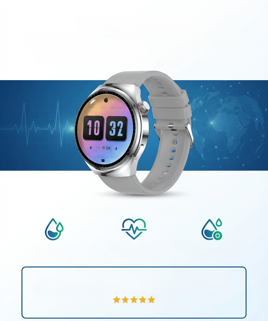 【Recommended by MDs!】The Newest Smart Health Watch！US Technology: 10 Years Ahead of China！