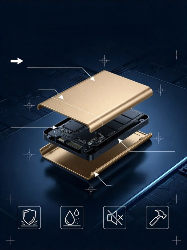 High-speed portable solid-state drives, 32TB capacity meets 4000MB/s speed, full aluminum case & 10y warranty.