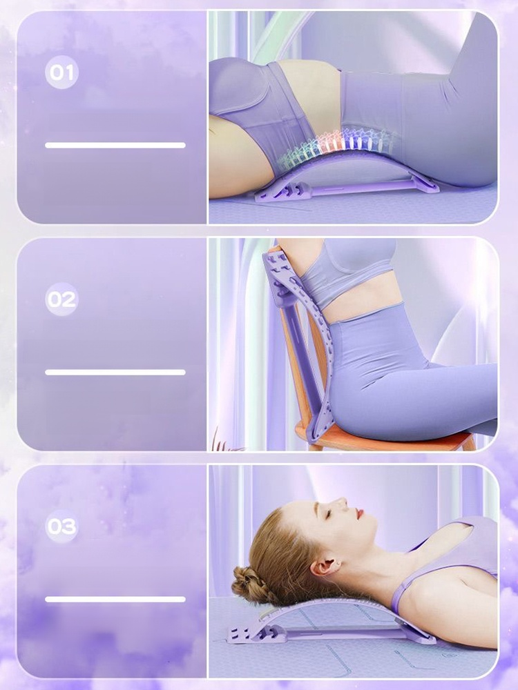 Magnetic therapy acupuncture massage lumbar stretcher, Decompress Your Spine! ✨ Magnetic Therapy Stretcher to Relieve Back Pain & Muscle Tension.