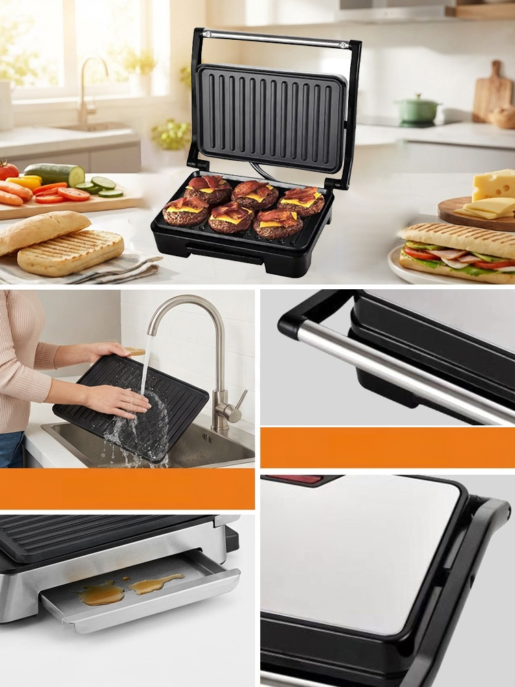 Indoor BBQ Party! 🍢 No Smoke, No Mess — The Best Electric Baking Pan for Family Dinners. From Steaks to Pancakes, Enjoy Professional Grilling & Frying at Home with One Versatile Pan.