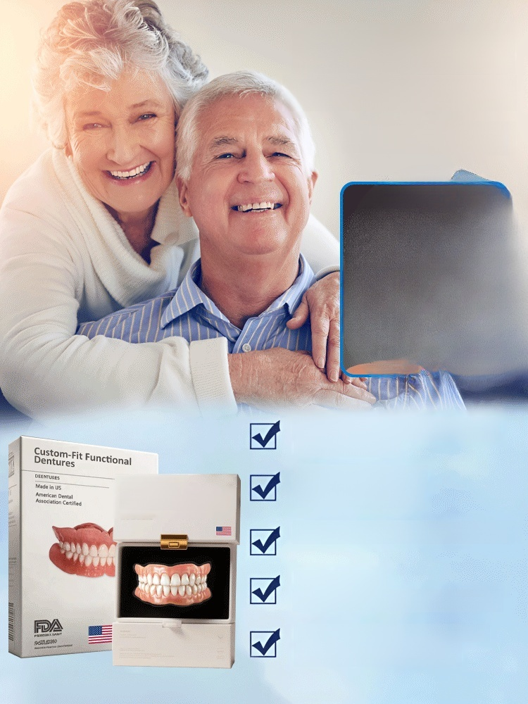 Whether you have a full set of teeth, gaps, or no gaps at all – this denture will fit perfectly! 🔥 Simply place it in hot water to activate it and then bite down. The material will perfectly adapt to the shape of your jaw. 