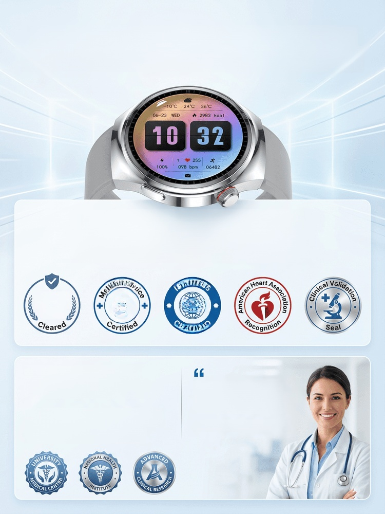 【Recommended by MDs!】The Newest Smart Health Watch！US Technology: 10 Years Ahead of China！