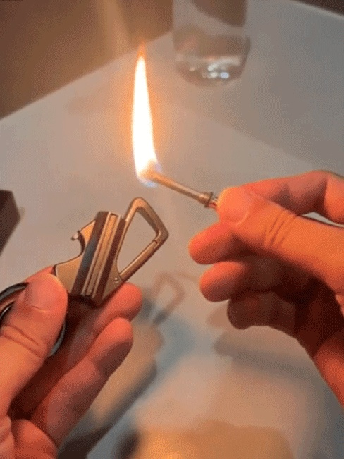 The Ultimate 3-in-1 EDC Multi-Tool Light, Open, Carry! 🛡️ Durable Lighter + Bottle Opener + Heavy-Duty Keychain in One.