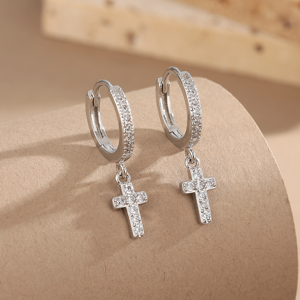 🔥Hot Sale 68% OFF🔥Cross Moissanite Earrings